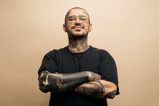 Casual Tattoo Man Portrait