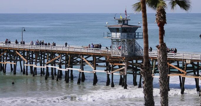 San Clemente Pier In Sunlight