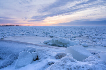Frozen sea. Jakobstad/Pietarsaari, Finland