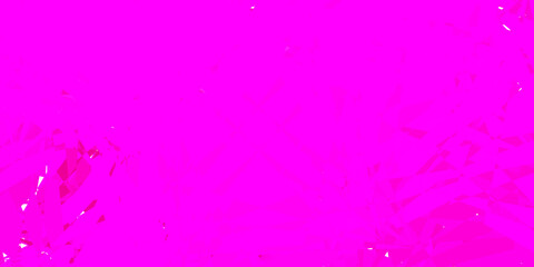 Light Pink vector background with triangles.