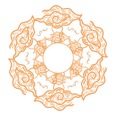 batik mega mendung vector