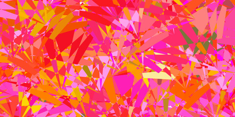 Light Multicolor vector layout with triangle forms.