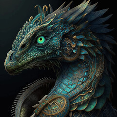 Fototapeta premium head of dragon