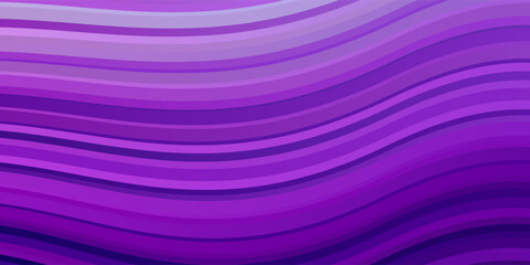 Light Purple vector pattern with curved lines.
