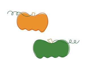 Pumpkin Playful Vector Illustration