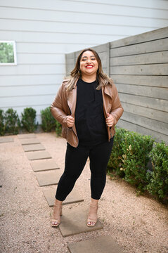 Woman Posing outside.