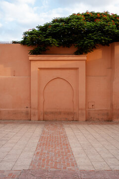 Closed entrance on a building in Morocco