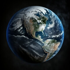 View of the whole earth from space.