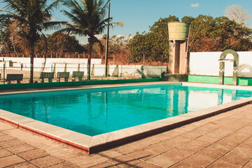 swimming pool in hotel
