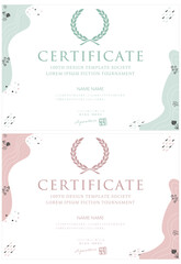 賞状３６（横）certificate　認定証　ディプロマ　表彰状　招待状　春