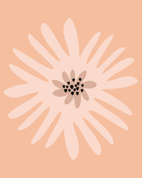 Simple  Abstract Floral Design