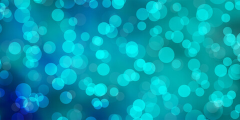 Light BLUE vector background with bubbles.