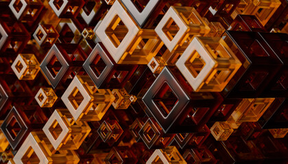 Abstract cubes