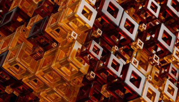 Abstract cubes