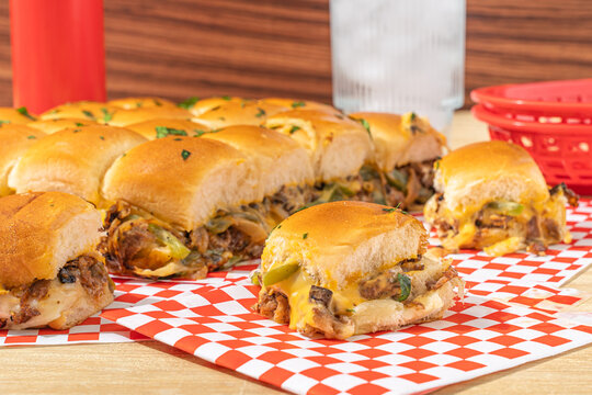 Philly Cheesesteak Sliders