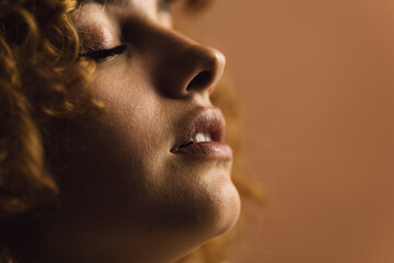 Sensual portrait of beautiful woman