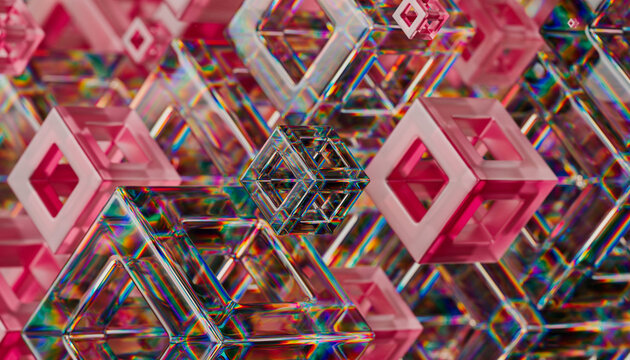 Abstract cubes