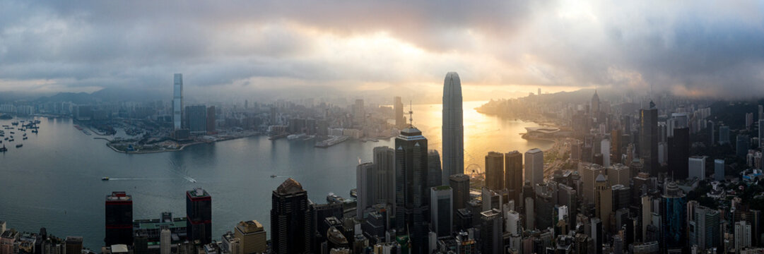 Hong Kong Skyline at sunrise