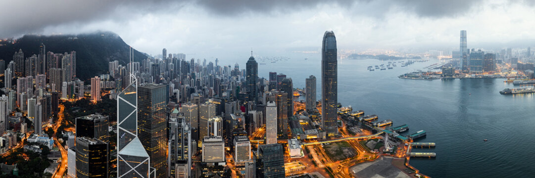 Hong Kong moody panorama