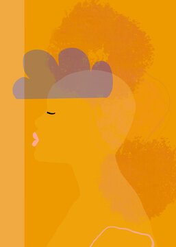 Woman mental health illustration