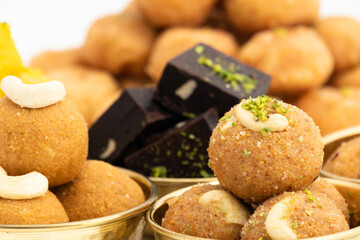 Indian Mithai Churma Laddu, Besan Ladoo, Gulab Choorma Ke Laddoo. Food Theme For Deepavali, Rakshabandhan, Navratri, Dussehra, Vijyadashmi, Diwali, Deepavali, Holi, Ramnavmi, Rakhi, Janmashtami