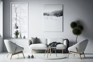 modern living room - interior design, minimalist living room - white, stark, simple