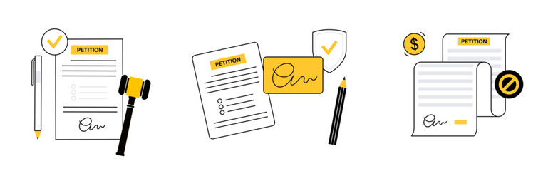 Petition signing process - 568982142