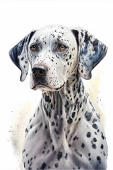 portrait of a dog dalmation