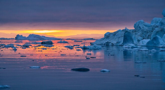 Greenland Midnight Sun  