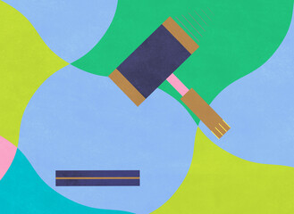Hammer and Gavel Illustration