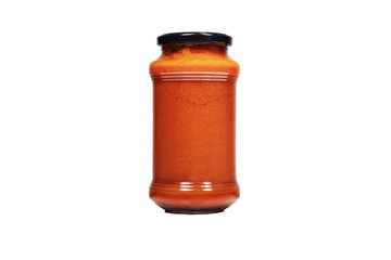 Png image of a liter bottle of tomato sauce on white surface