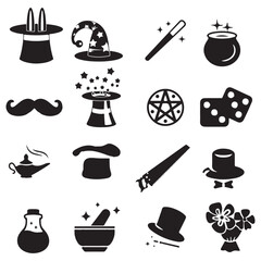 Obraz premium set of magic icons