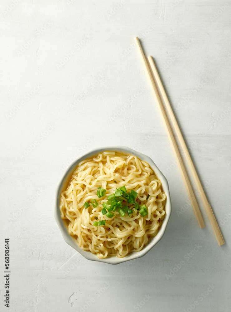 Poster bowl of boiled noodles