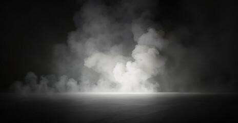 Abstract Smoke on black Background