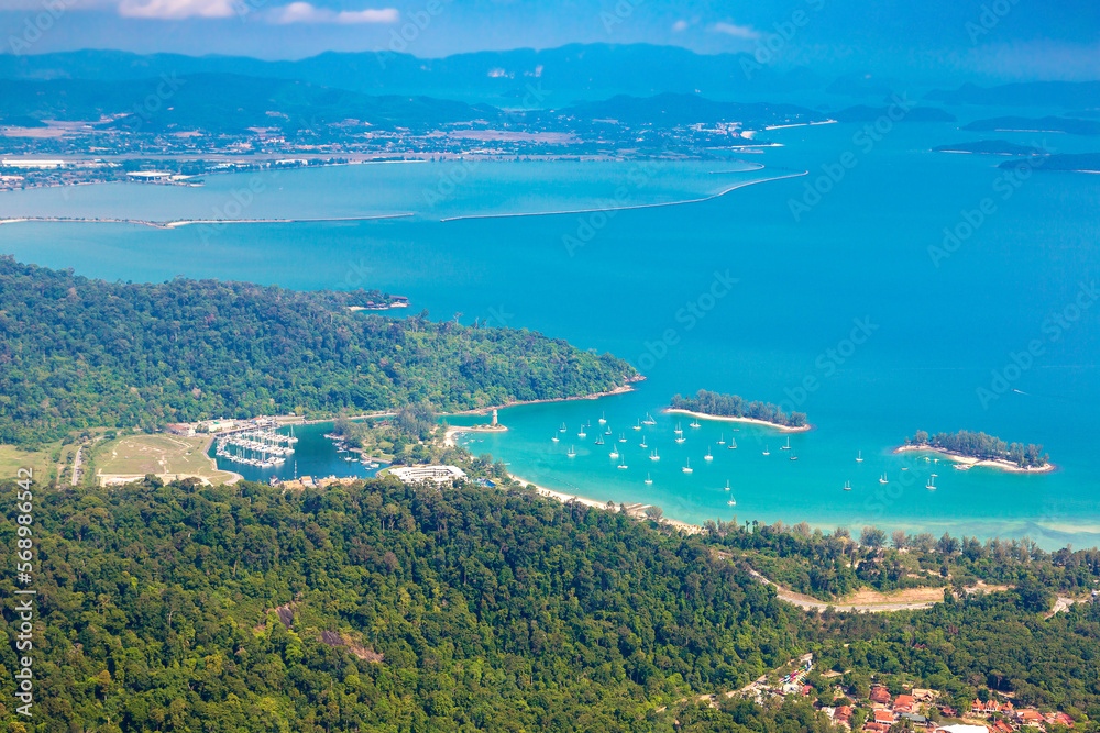 Sticker panoramic view of langkawi