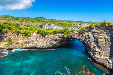 Fototapeta premium Brocken Beach in Nusa Penida