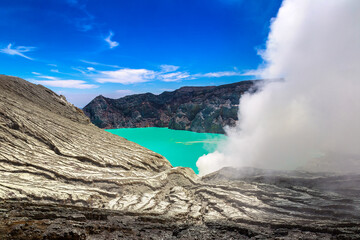 Crater volcano Ijen, Java