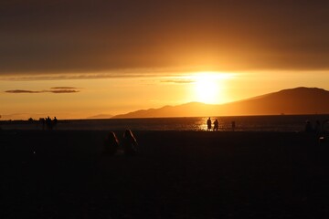 Sunset over the Mountains from Jericho Beach, Vancouver
