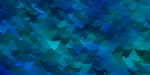 Obraz premium Light BLUE vector texture with poly style with cubes.