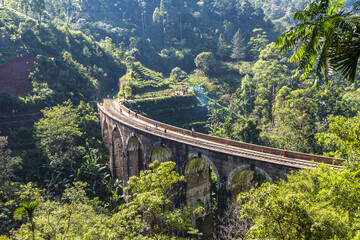 Nine arch bridge in Sri Lanka