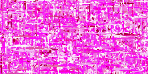 Light Pink vector backdrop with lines, triangles.