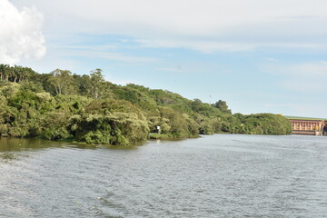river in the village