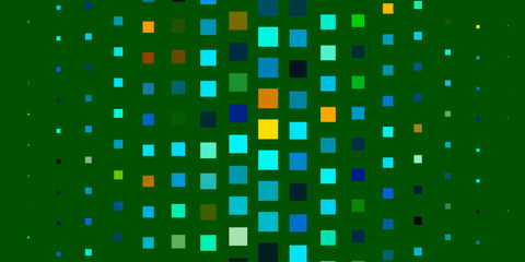 Light Blue, Green vector pattern in square style.