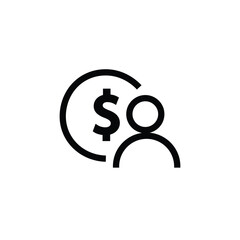 Employee wages icon