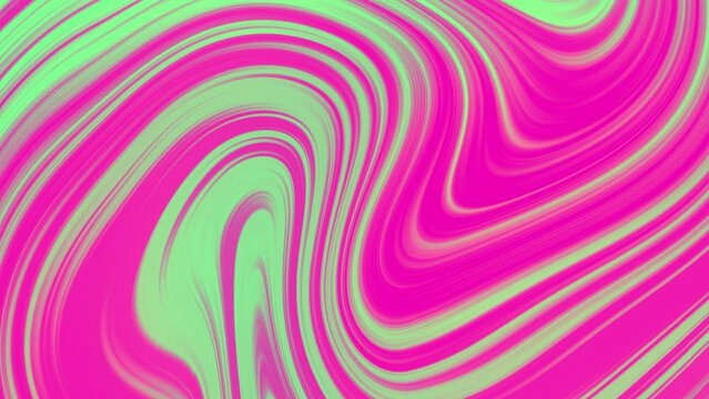 Looped fluid toxic pink light teal wallpaper. 4k seamless animated acid colored background liquid gradient. 
