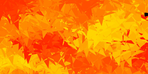 Light orange vector layout with triangle forms.