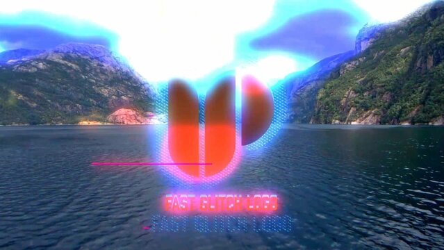 Fast Glitch Logo Intro Title
