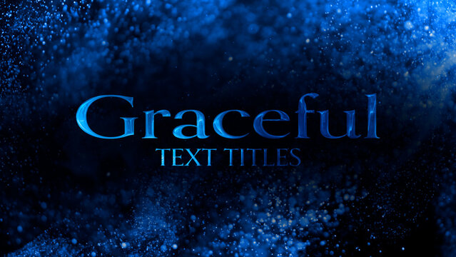 Cool Vibrant Graceful Text Titles