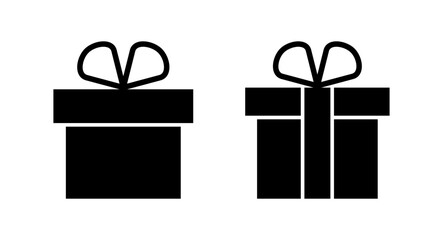 Gift icon vector illustration. gift sign and symbol. birthday gift