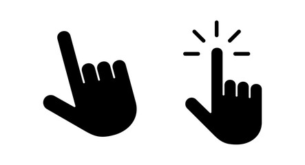 Hand cursor icon vector illustration. cursor sign and symbol. hand cursor icon clik